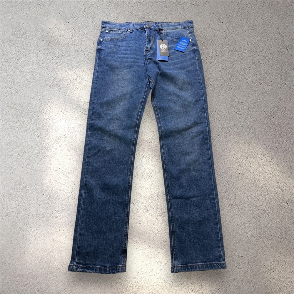 Vince Camuto Jeans Mens 34x32 Blue Slim Straight New
